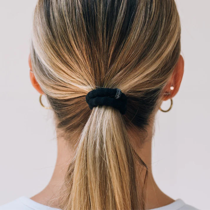 Teleties Small Nylon Hair Ties- Jet Black