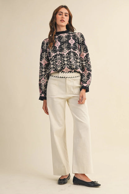 Jovie Stich Trim Pants