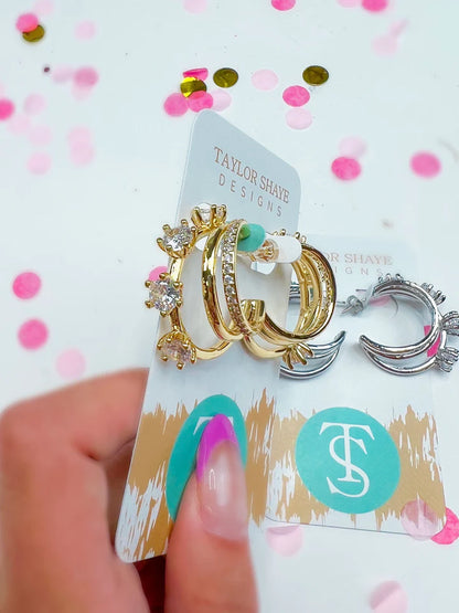 Taylor Shaye Juliana Hoop Earrings