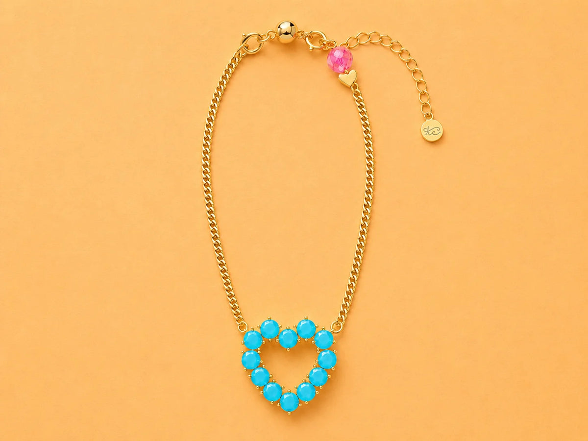 Katie Turquoise Heart Necklace
