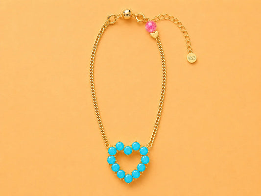 Katie Turquoise Heart Necklace