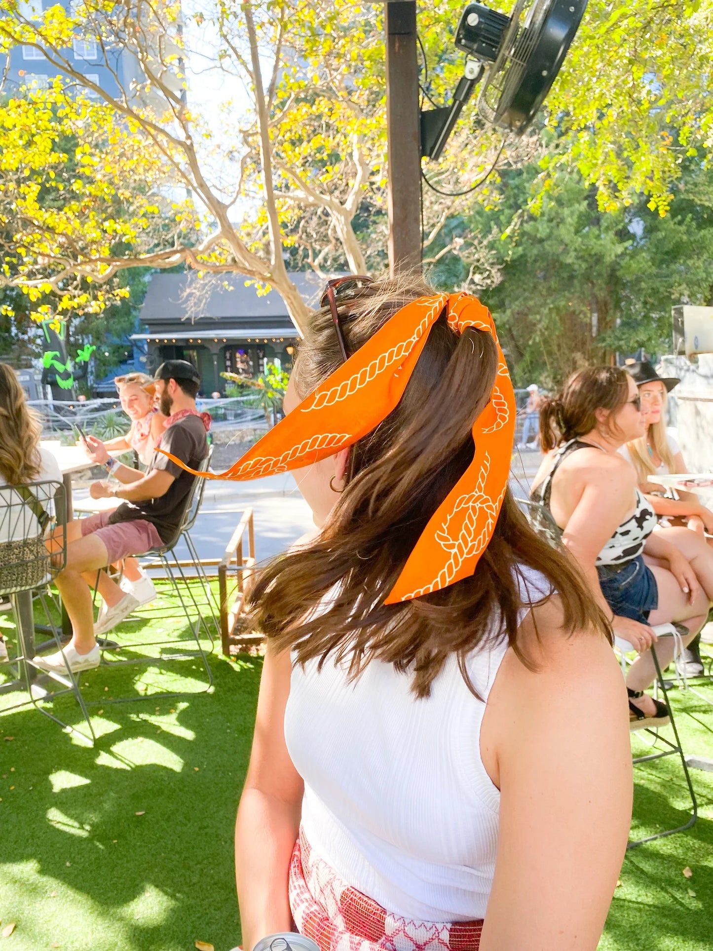 Saturday Silks Texas Longhorns Skinny Scarf
