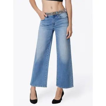 Leopard Crop Vervet Jeans