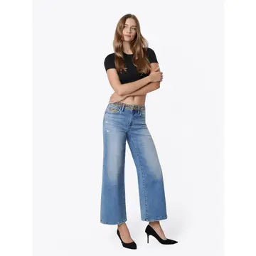 Leopard Crop Vervet Jeans