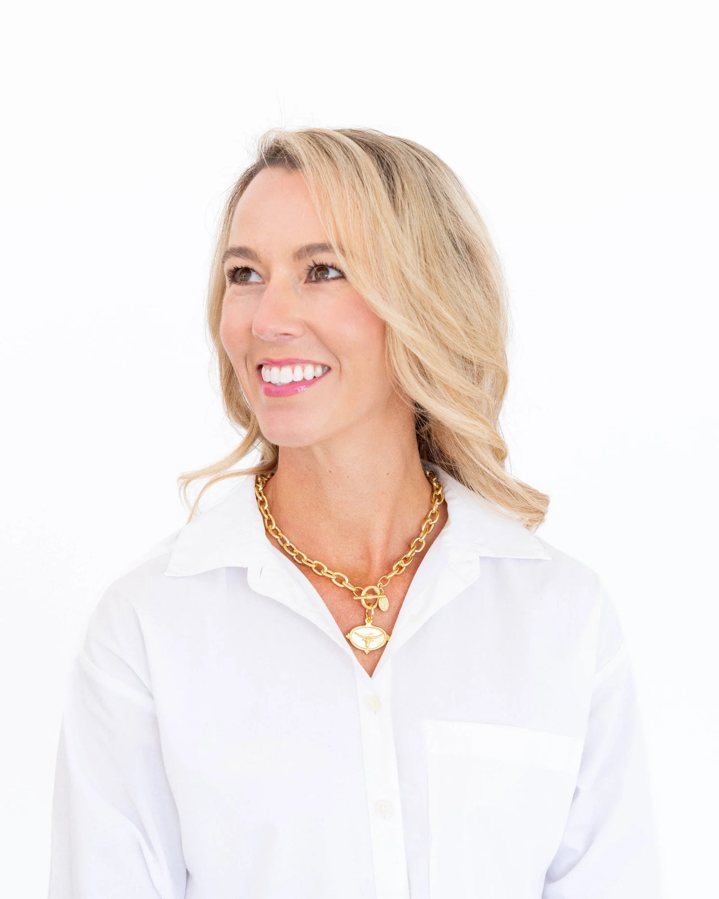 Longhorn Toggle Necklace