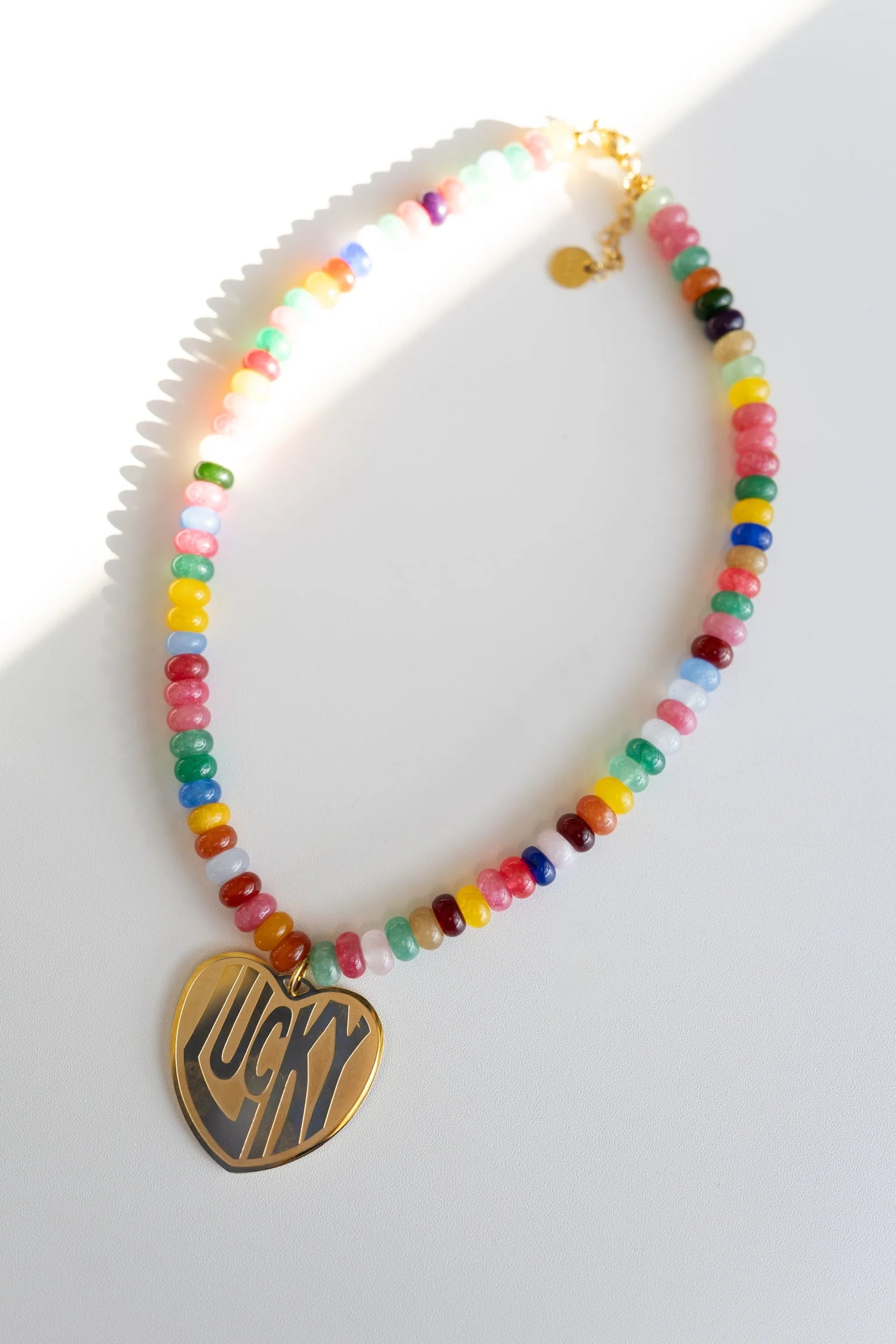 Lucky in Love Rainbow Stone Necklace