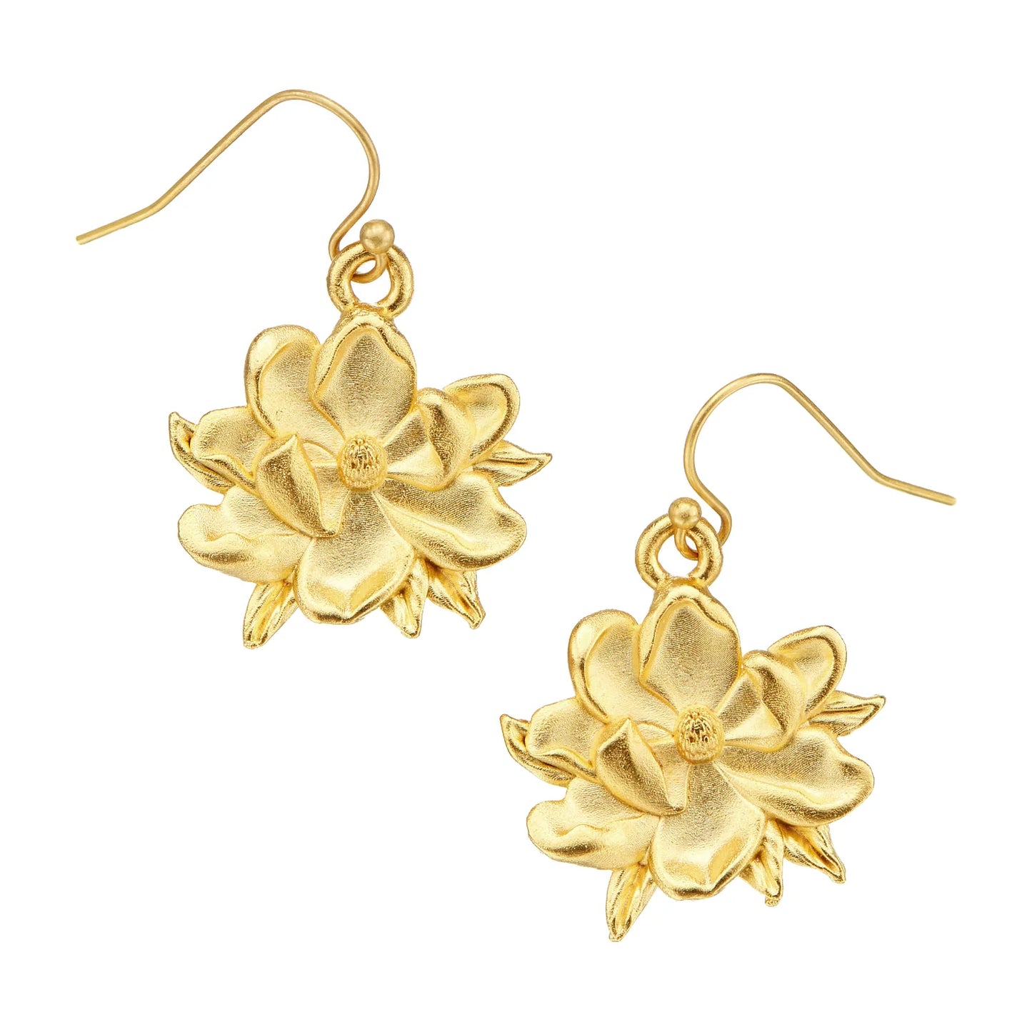 Magnolia Flower Earrings