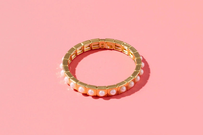 Maeve Brown Pearl Bracelet