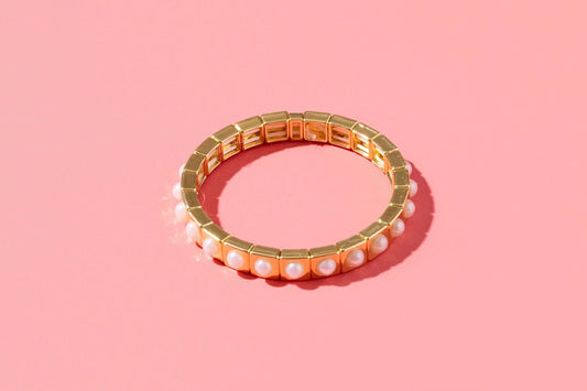 Maeve Brown Pearl Bracelet