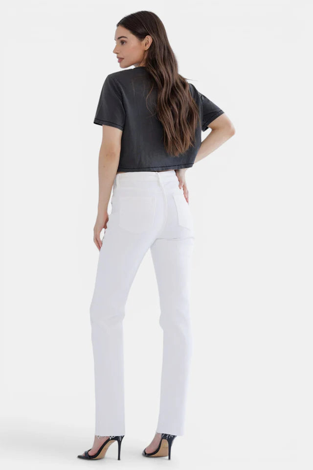 High Rise Slim Straight Tummy Tuck Jeans