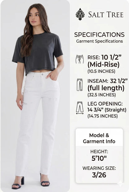 High Rise Slim Straight Tummy Tuck Jeans
