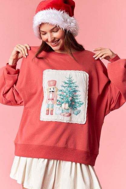 Nutcracker Christmas Corduroy Sweatshirt