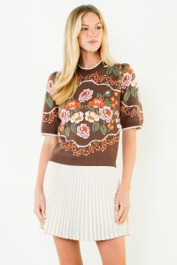 Oaklynn Floral Knit Top