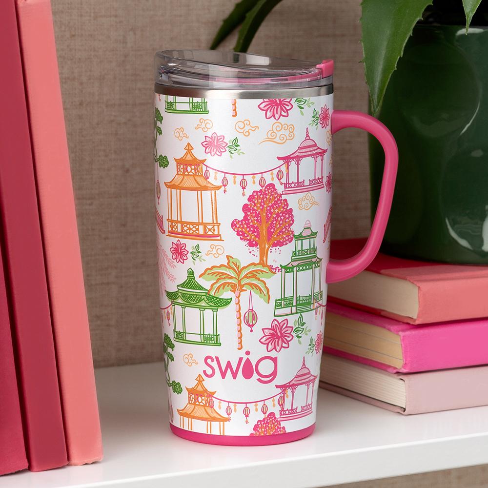 Pagoda Paradise Travel Mug 22 Oz