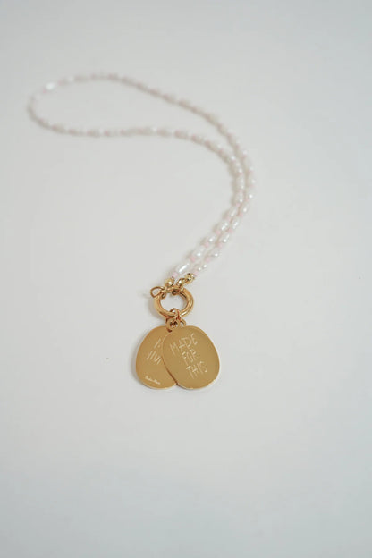 Hailea Alexis Peony Pink Pearl Joy Beads Necklace