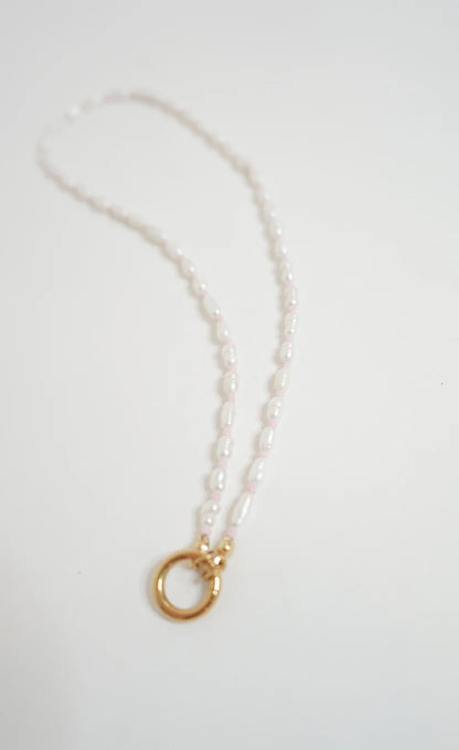 Hailea Alexis Peony Pink Pearl Joy Beads Necklace