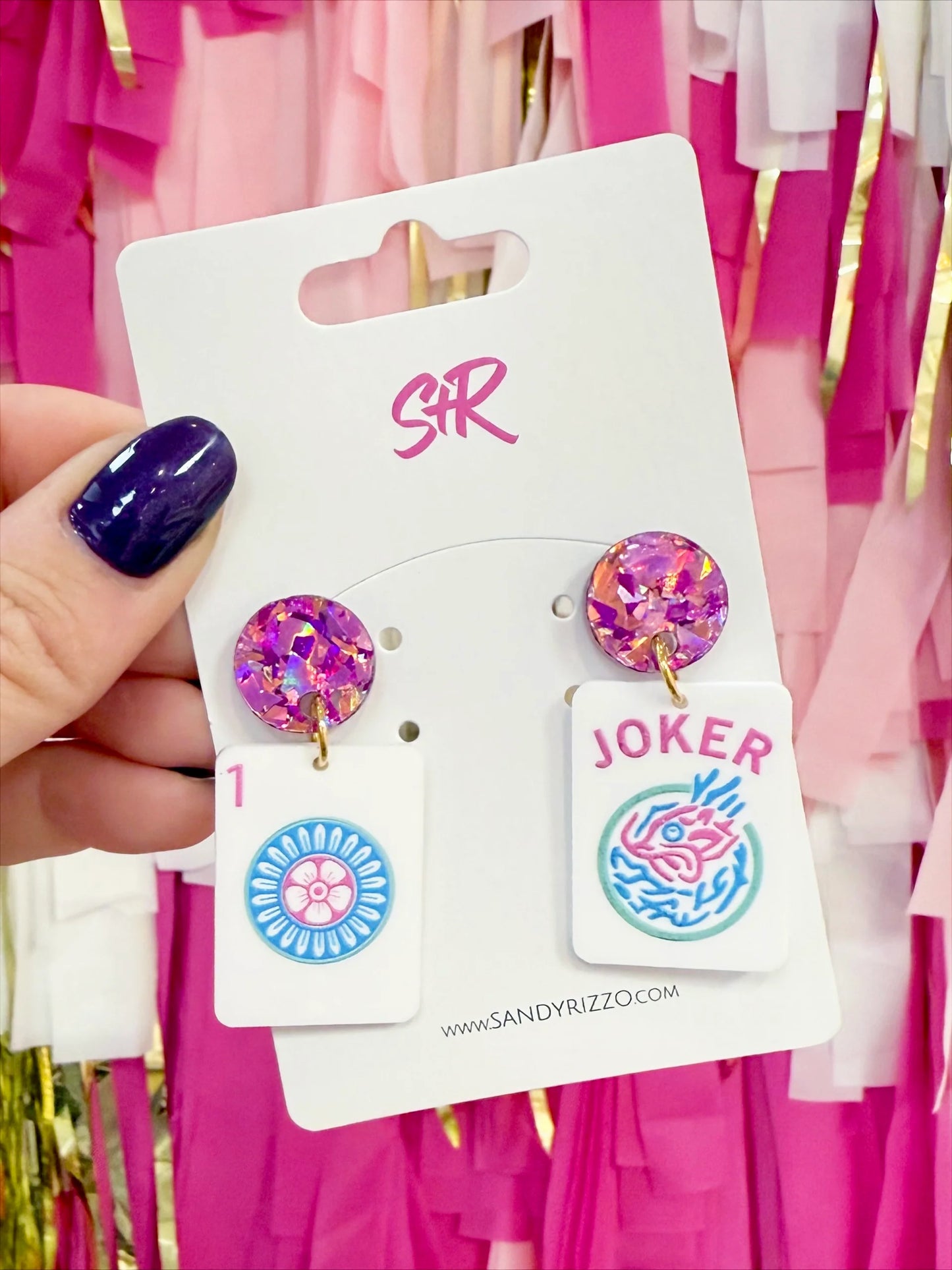 Mahjong Earrings