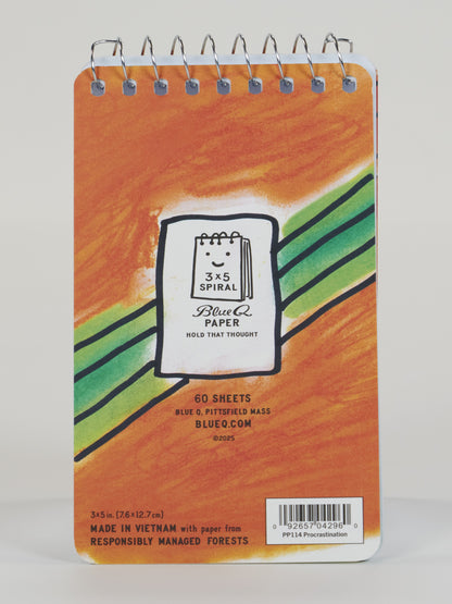 Procrastination 3x5 Spiral NB