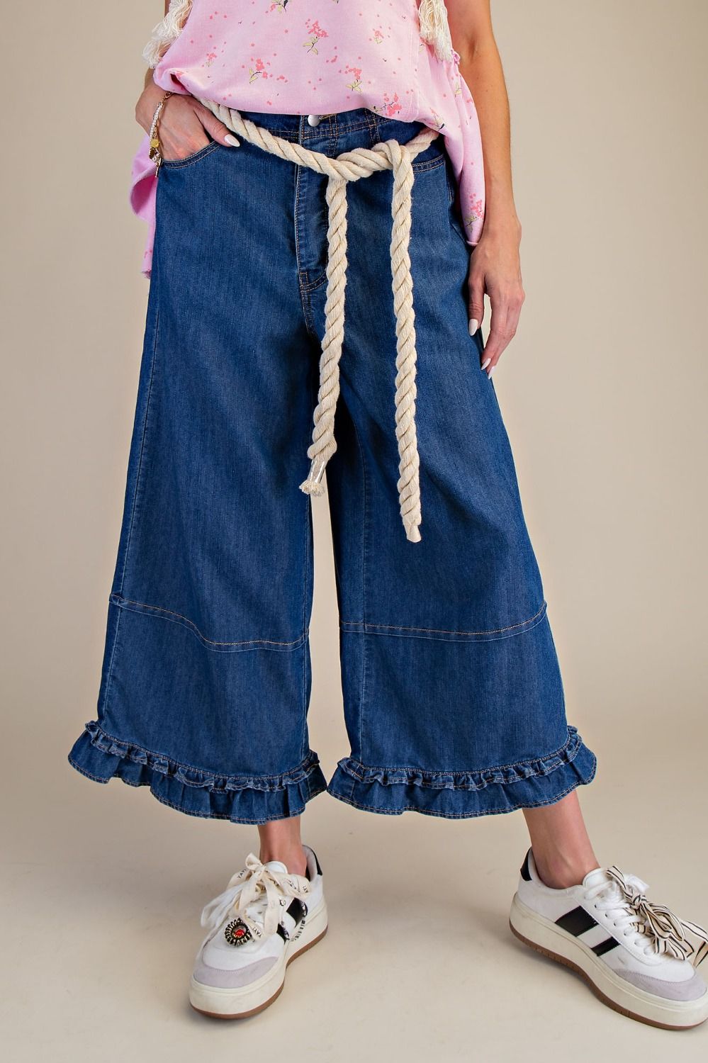 Raya Ruffle Bottom Pants