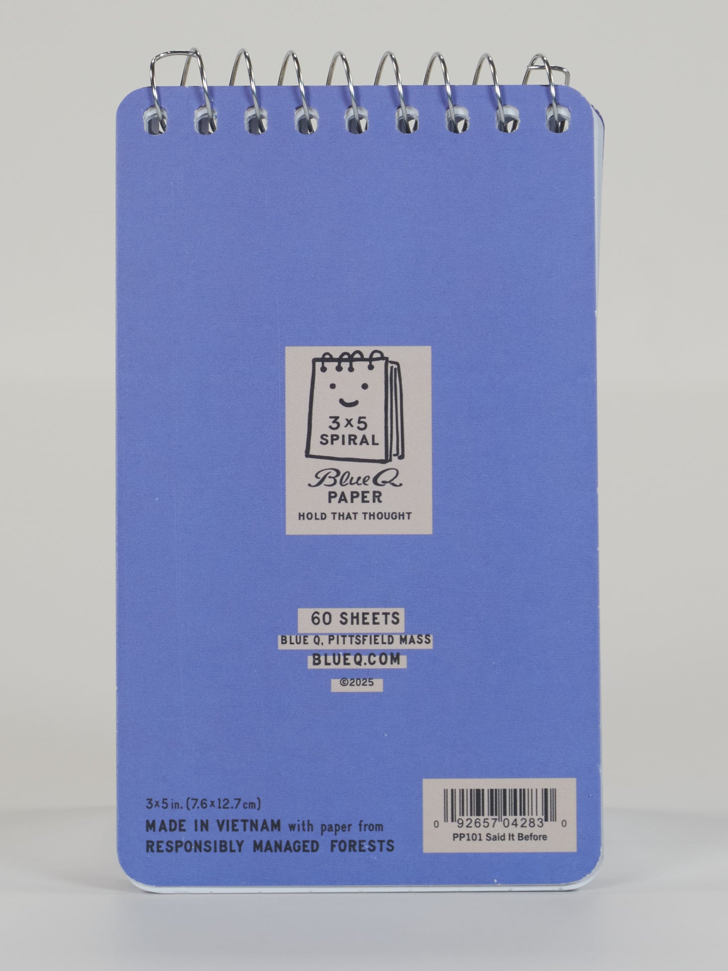 Said It Before 3x5 Spiral NB