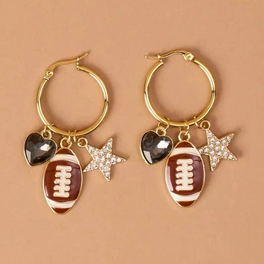 GameDay Glitz Hoop Earrings