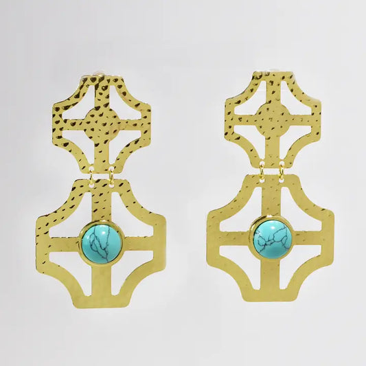 Stacey Turquoise Earrings