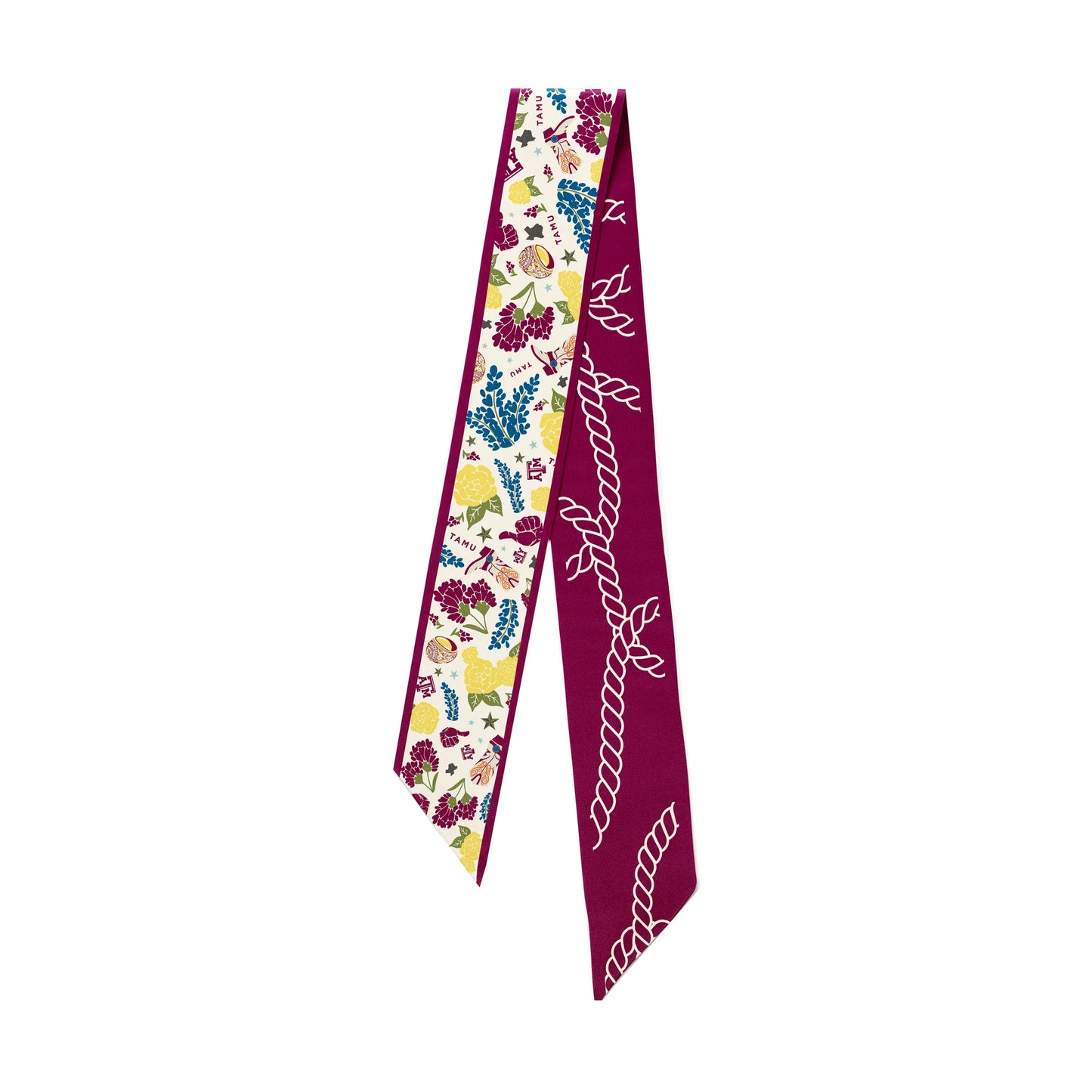 Saturday Silks Texas A&M Aggies Skinny Scarf