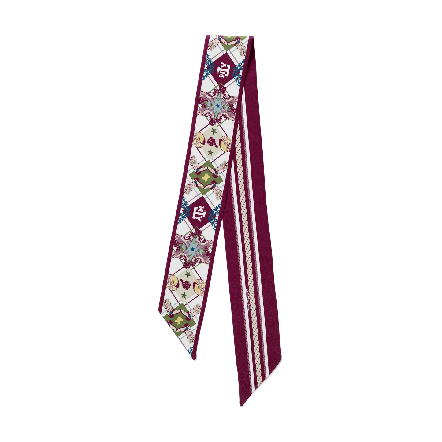 Saturday Silks Texas A&M All-Star Skinny Scarf
