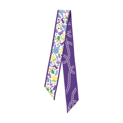 Saturday Silks TCU Horned Frogs Skinny Scarf