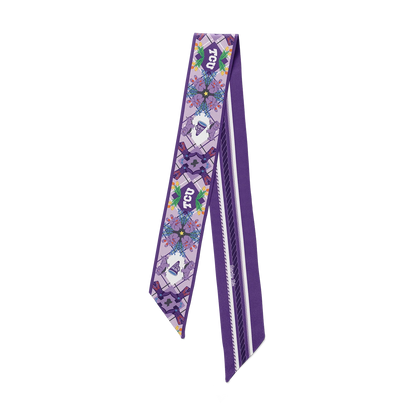 Saturday Silks TCU All Star Twilly Scarf