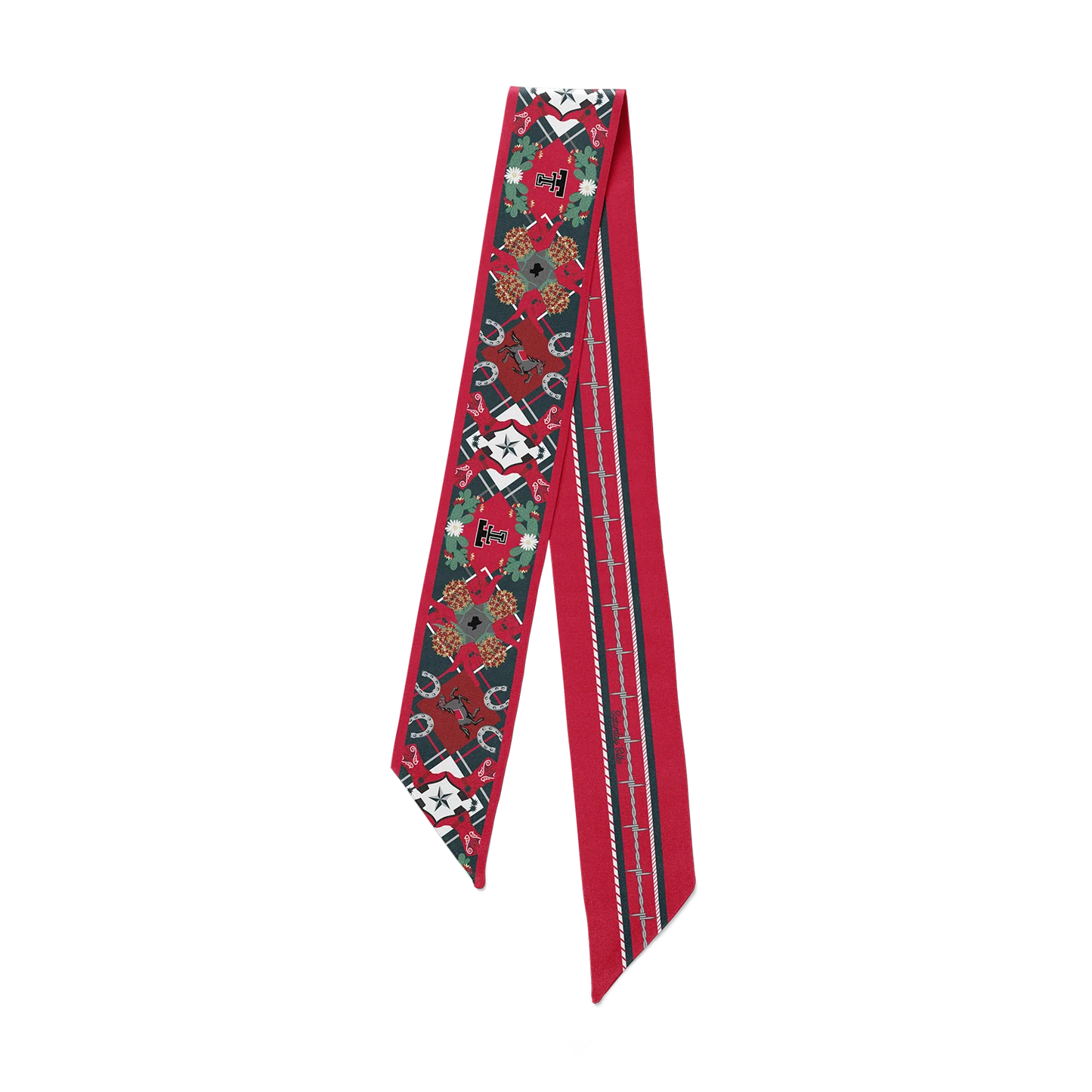 Saturday Silks Texas Tech All-Star Skinny Scarf