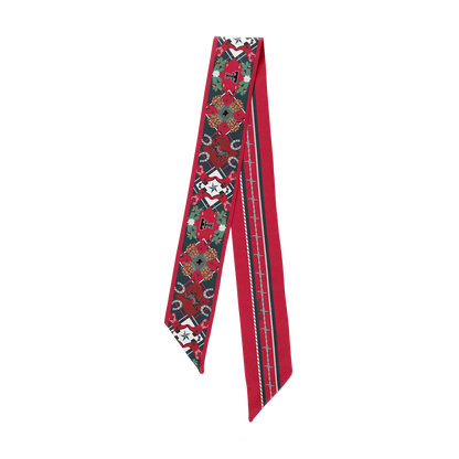 Saturday Silks Texas Tech All-Star Skinny Scarf