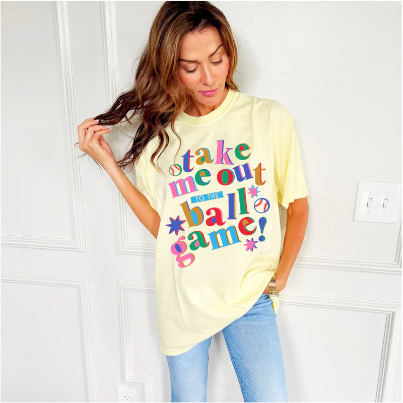 Poppy & Pine Take Me Out To the Ballgame T Shirt