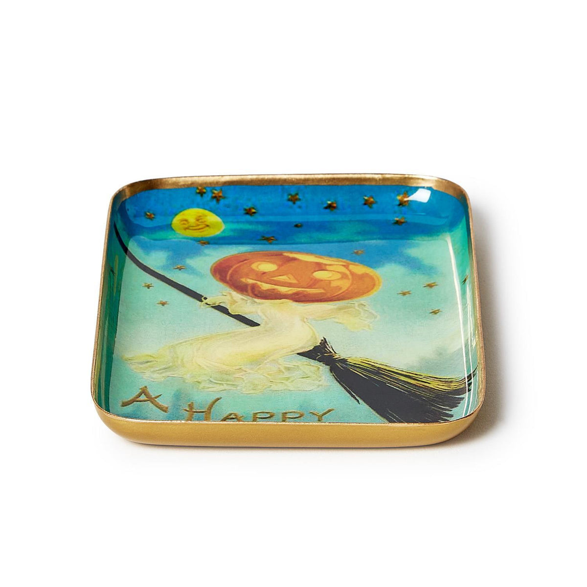 Vintage Halloween Metal Trays