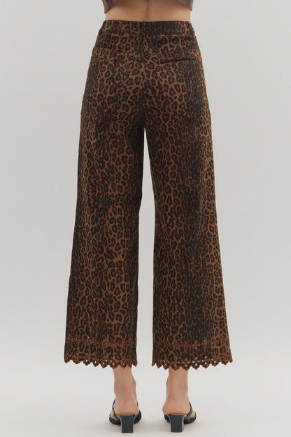 Zara Leopard Print Jean