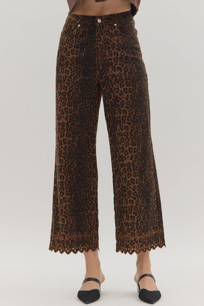 Zara Leopard Print Jean