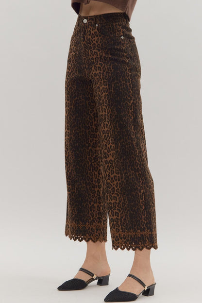 Zara Leopard Print Jean