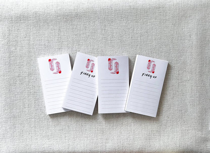 Cowgirl Boots Mini Notepad