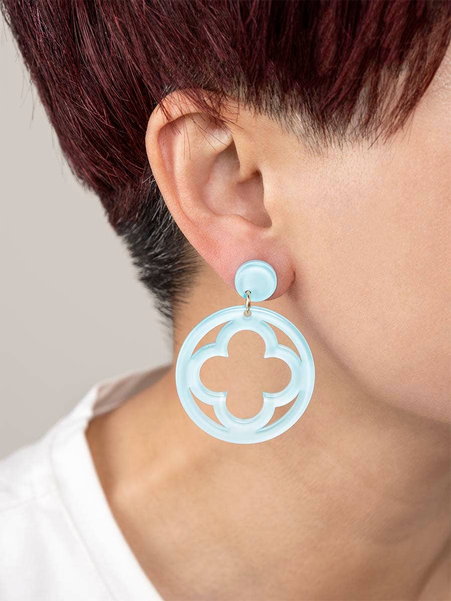 Open Clover Drop Earring