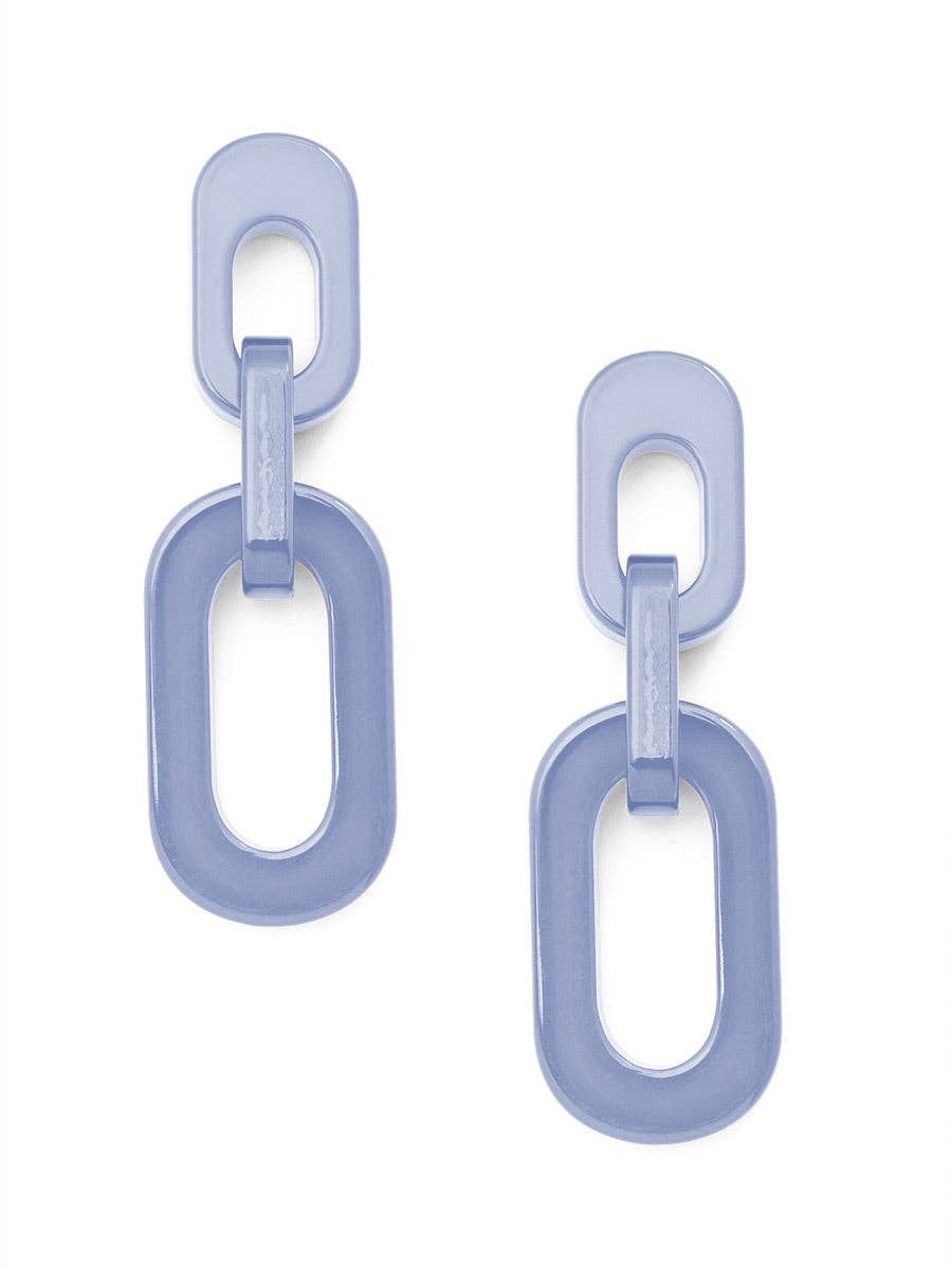 Zenzii Resin Cable Chain Drop Earring