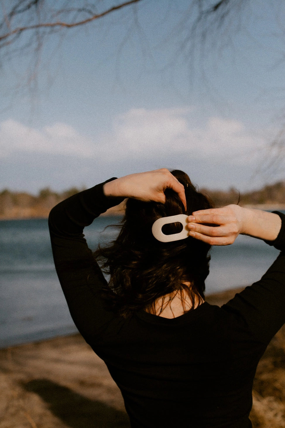 Teleties Small Round Flat- Almond Beige