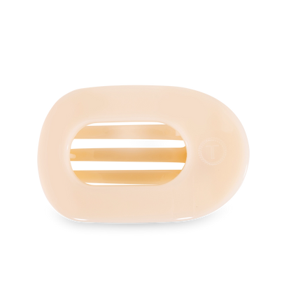 Teleties Large Round Flat- Almond Beige