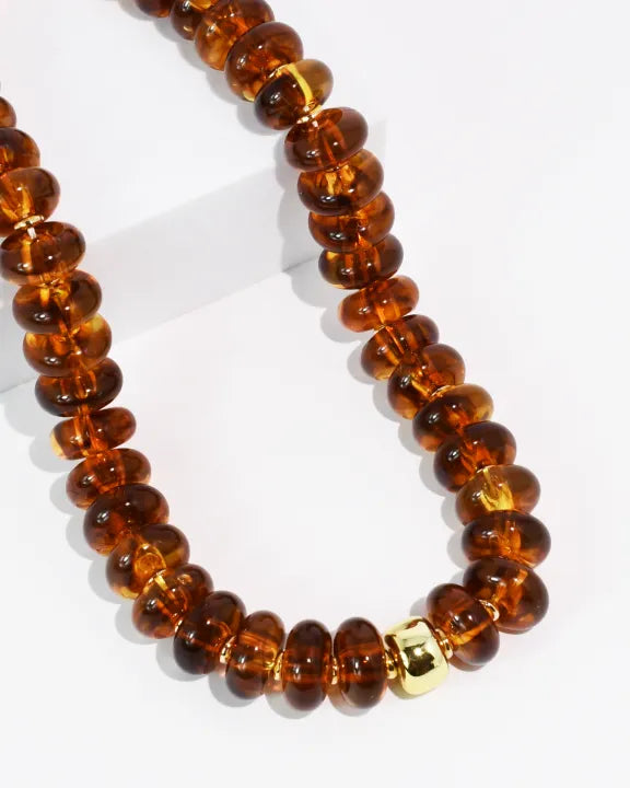 Treasure Jewels Amber Glow Necklace