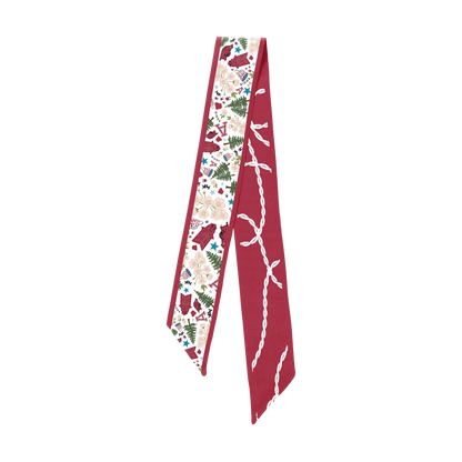 Saturday Silks Arkansas Razorbacks Skinny Scarf