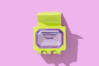 Taylor Elliott Green and Purple Claw Hair Clip