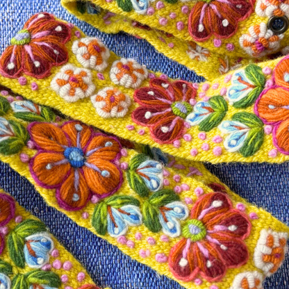 Jenny Krauss Golden Delicious Embroidered Wool Belt
