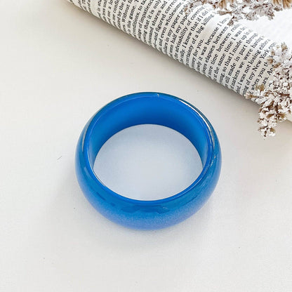 Chunky Iridescent Round Resin Stackable Bangle Bracelet MK2PPPO6W6JBR126