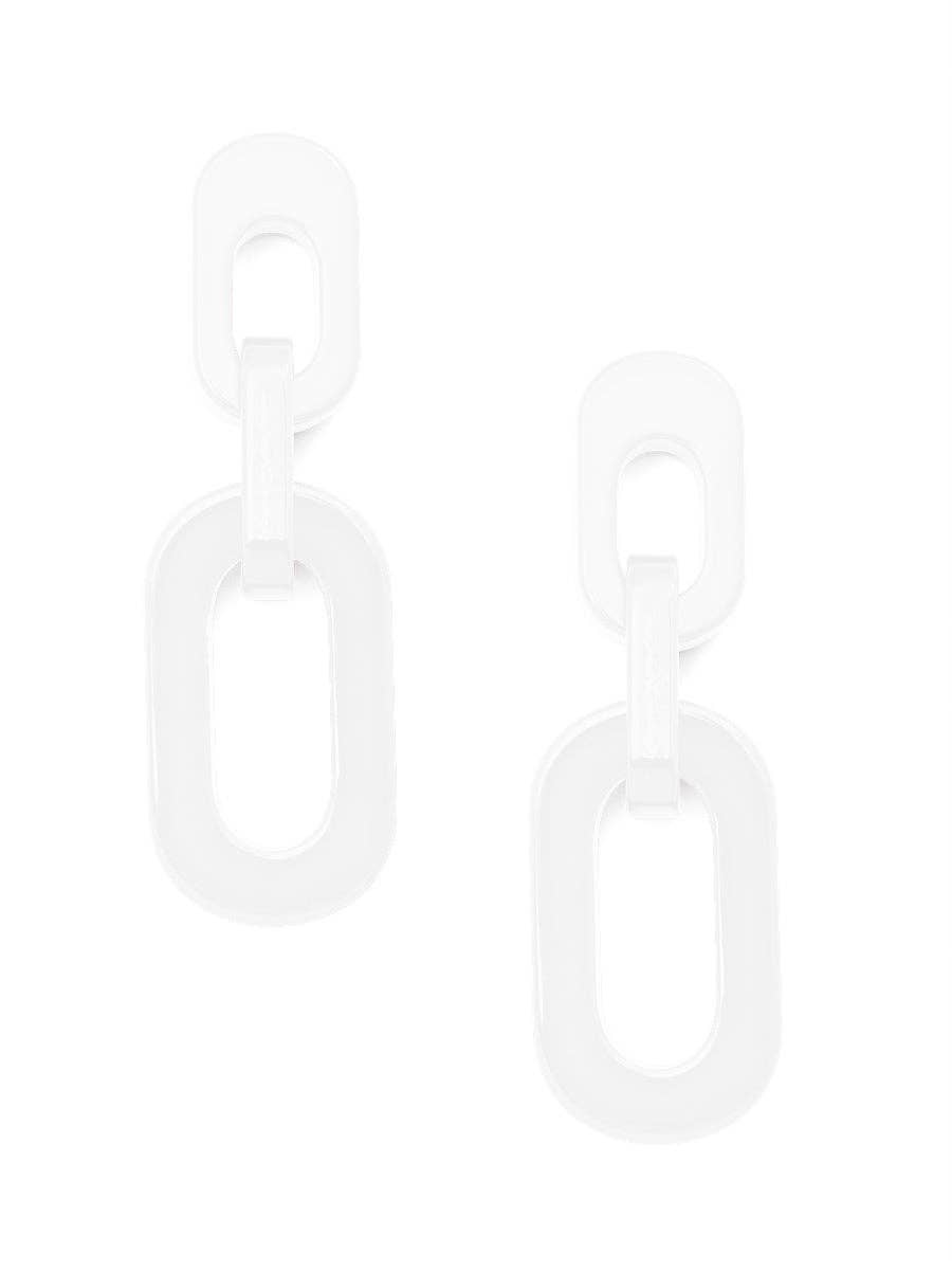 Zenzii Resin Cable Chain Drop Earring