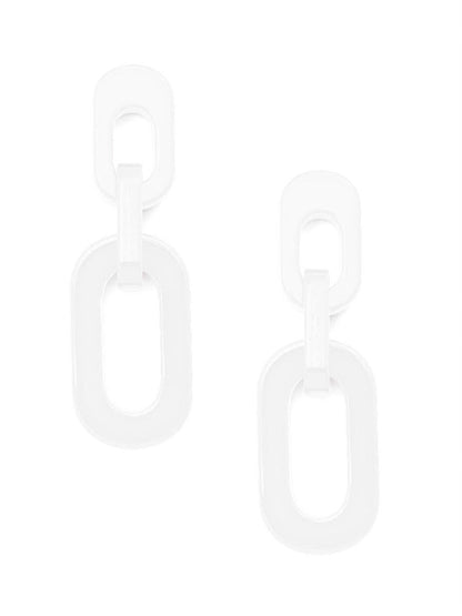 Zenzii Resin Cable Chain Drop Earring