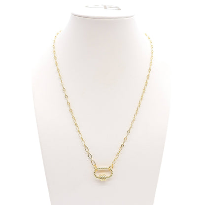Gold Christie Necklace with Small Bella Carabiner